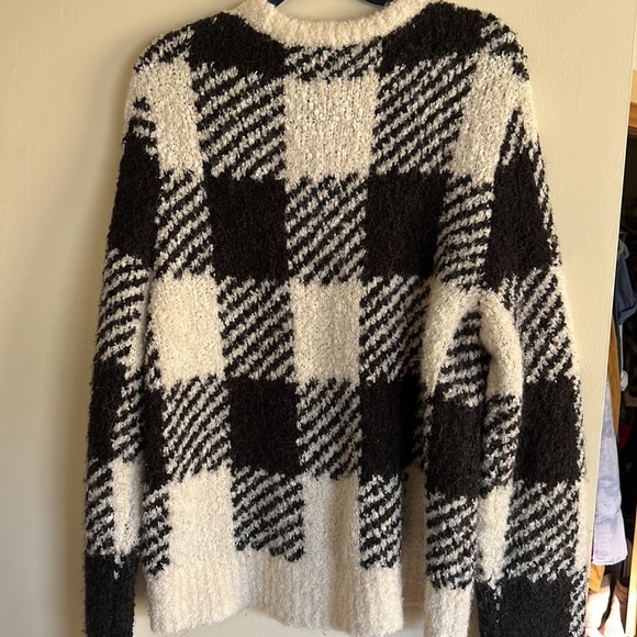 J Crew Buffalo Check Wool Alpaca Sweater - Picture 5 of 7